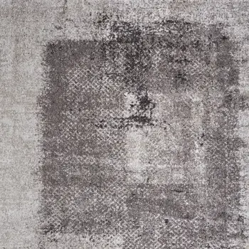 7' X 10' Gray Black And Taupe Abstract Distressed Area Rug