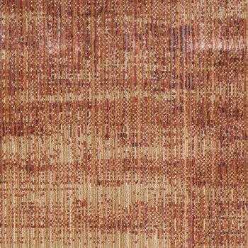 8' Brown Red And Tan Runner Rug