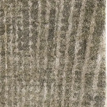 8' Green And Tan Abstract Runner Rug
