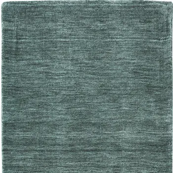 8' Green And White Hand Woven Runner Rug