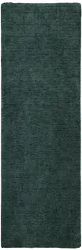 8' Green Hand Woven Runner Rug
