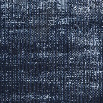 8' Blue And Black Runner Rug