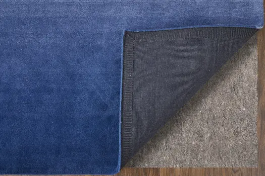 8' X 10' Blue And Gray Geometric Hand Tufted Area Rug