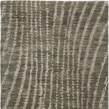 8' X 10' Green And Tan Abstract Area Rug