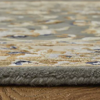 8' X 10' Taupe Tan And Ivory Floral Hand Tufted Area Rug