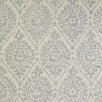 8' X 10' Ivory And Gray Floral Hand Tufted Area Rug