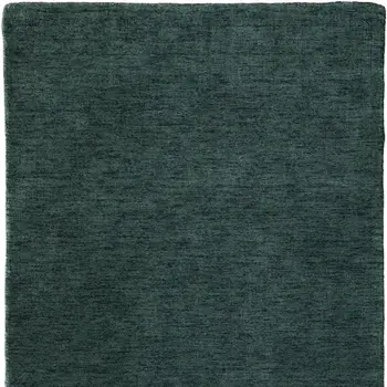8' X 11' Green Hand Woven Area Rug
