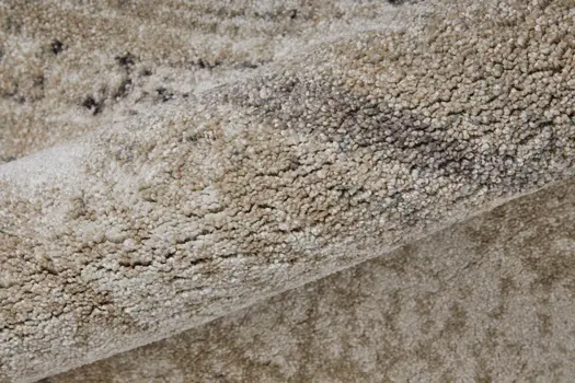 9' X 12' Gray Ivory And Taupe Abstract Distressed Area Rug