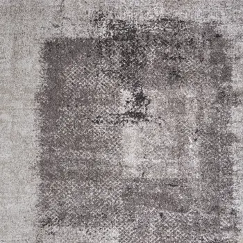9' X 12' Gray Black And Taupe Abstract Distressed Area Rug