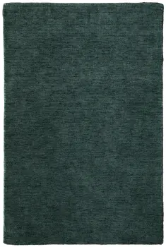 9' X 13' Green Hand Woven Area Rug
