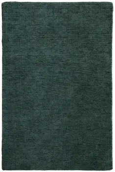 9' X 13' Green Hand Woven Area Rug