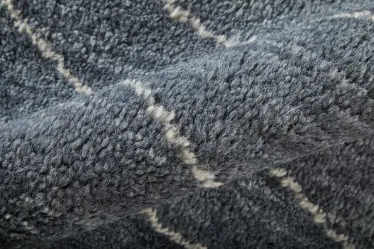 8' X 10' Gray And Ivory Abstract Hand Knotted Distressed Area Rug