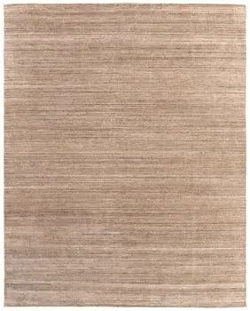 8' X 10' Tan Brown And Gray Hand Woven Distressed Area Rug