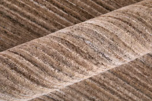 8' X 10' Tan Brown And Gray Hand Woven Distressed Area Rug