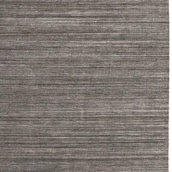 8' X 10' Black Gray And Brown Hand Woven Distressed Area Rug