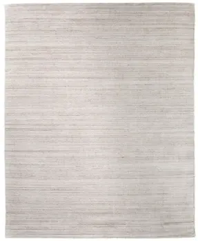 8' X 10' Ivory And Tan Hand Woven Distressed Area Rug