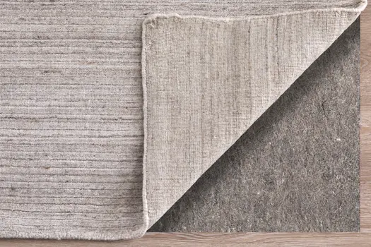 8' X 10' Ivory And Tan Hand Woven Distressed Area Rug