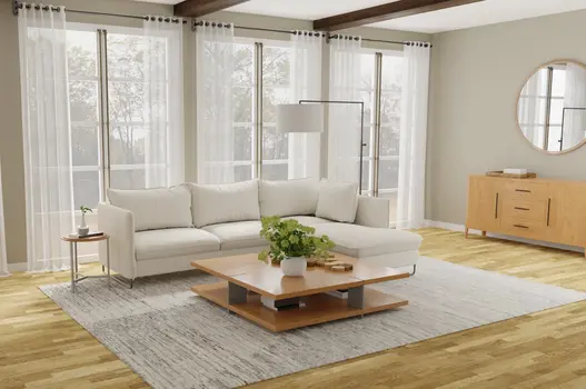 9' X 13' Ivory Taupe And Silver Abstract Hand Knotted Distressed Area Rug