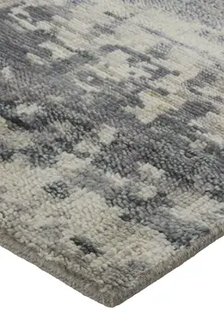 12' X 15' Tan And Taupe Abstract Hand Knotted Area Rug