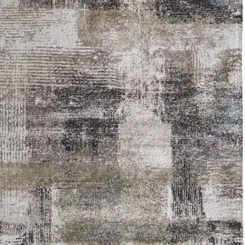 2' X 3' Gray Taupe And Ivory Abstract Distressed Area Rug
