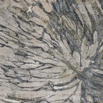 2' X 3' Gray Green And Ivory Abstract Area Rug