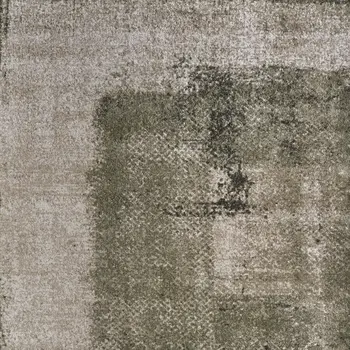 2' X 3' Green And Tan Abstract Distressed Area Rug