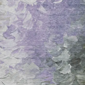10' X 14' Lavender Olive Green And Silver Abstract Washable Indoor Outdoor Area Rug