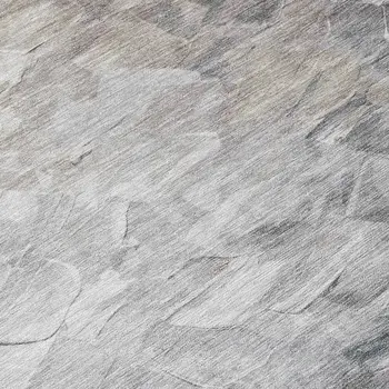 8' Taupe Brown And Silver Round Abstract Washable Indoor Outdoor Area Rug