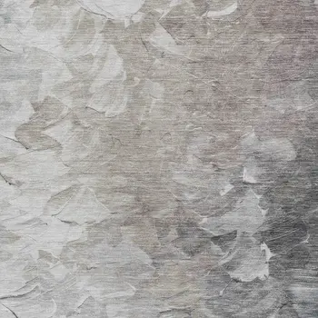 10' X 14' Taupe Brown And Silver Abstract Washable Indoor Outdoor Area Rug