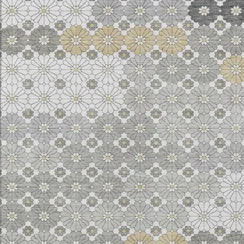 3' X 5' Gray Beige And Ivory Floral Washable Indoor Outdoor Area Rug