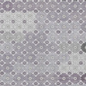 3' X 5' Lavender Gray And Ivory Floral Washable Indoor Outdoor Area Rug