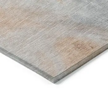 9' X 12' Linen Gray And Purple Abstract Washable Indoor Outdoor Area Rug
