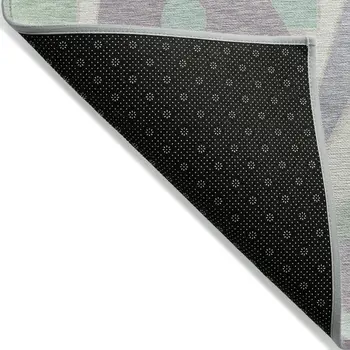 10' X 14' Lilac Lavender Mint Green And Ivory Geometric Washable Indoor Outdoor Area Rug