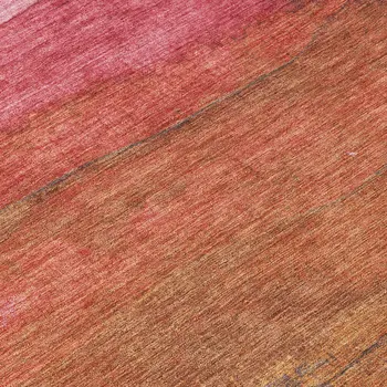 8' Blush Mauve And Rust Round Abstract Washable Indoor Outdoor Area Rug
