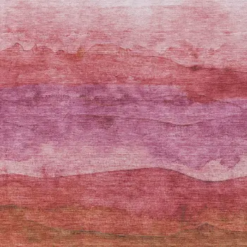 10' X 14' Blush Mauve And Rust Abstract Washable Indoor Outdoor Area Rug