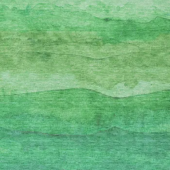 5' X 8' Green And Mint Green Abstract Washable Indoor Outdoor Area Rug