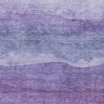 3' X 5' Purple And Lavender Abstract Washable Indoor Outdoor Area Rug