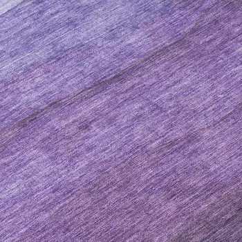 8' Purple And Lavender Round Abstract Washable Indoor Outdoor Area Rug