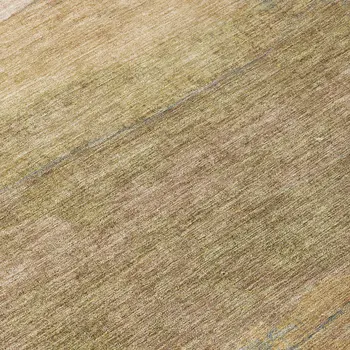8' Tan And Beige Round Abstract Washable Indoor Outdoor Area Rug