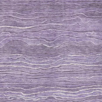 5' X 8' Purple And Lavender Abstract Washable Indoor Outdoor Area Rug