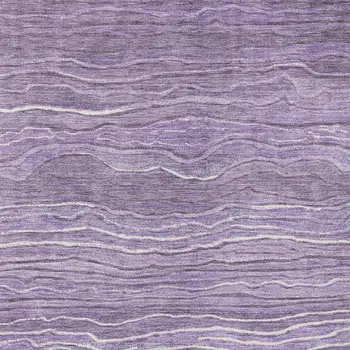 9' X 12' Purple And Lavender Abstract Washable Indoor Outdoor Area Rug