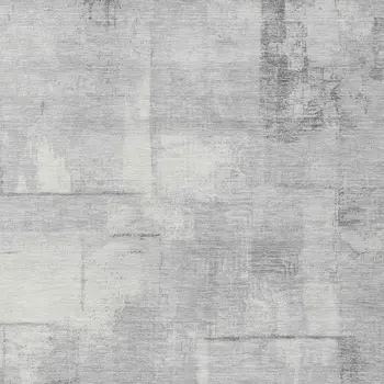 8' X 10' Gray And Silver Geometric Washable Indoor Outdoor Area Rug
