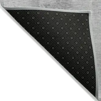 9' X 12' Gray And Silver Geometric Washable Indoor Outdoor Area Rug