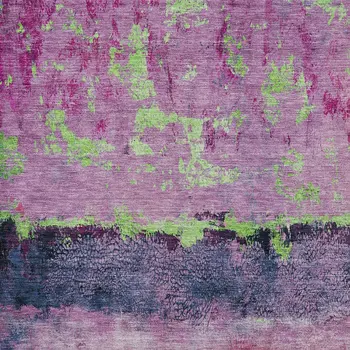 3' X 5' Blush And Mint Green Abstract Washable Indoor Outdoor Area Rug
