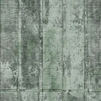 3' X 5' Green Charcoal And Gray Abstract Washable Indoor Outdoor Area Rug