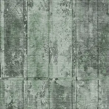 5' X 8' Green Charcoal And Gray Abstract Washable Indoor Outdoor Area Rug