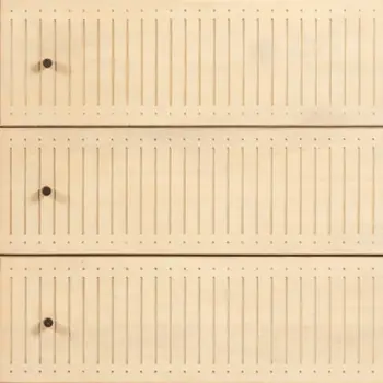 68" Natural Solid Wood Six Drawer Dresser