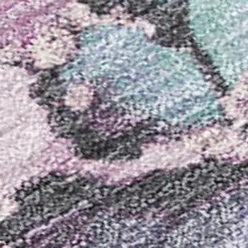 8' X 10' Pale Aqua And Lavender Abstract Washable Indoor Outdoor Area Rug