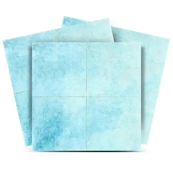 7" x 7" Vinyl Arabesque Peel And Stick Removable Tiles