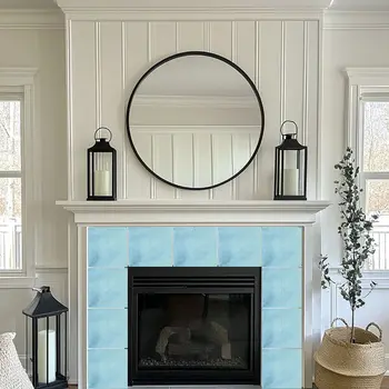 12" x 12" Vinyl Arabesque Peel And Stick Removable Tiles